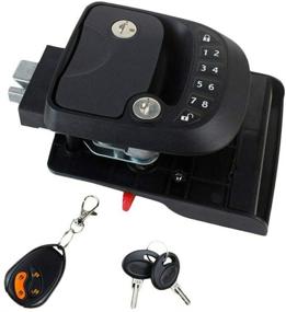 img 4 attached to 🔒 Enhanced Security for Trailers & Campers: Summit RV Keyless Entry Door Handle with Keypad and Deadbolt