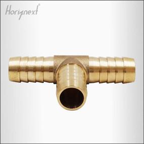 img 1 attached to 💦 Horiznext Brass Splicer Fitting Barbed: Secure and Efficient Connection for Your Plumbing Needs