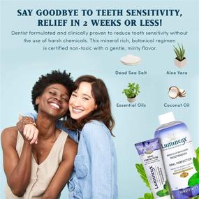 img 2 attached to Зубная паста Lumineux Oral Essentials Sensitivity Relief - без фтора, сертифицированно безопасная, без искусственных ароматизаторов или красителей, без SLS, разработана стоматологами (2 упаковки)