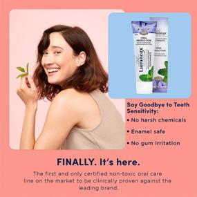 img 1 attached to Lumineux Oral Essentials Sensitivity Relief Toothpaste - Fluoride Free, Certifiably Non Toxic, No Artificial Flavors or Colors, SLS Free, Dentist Formulated (2 Pack)