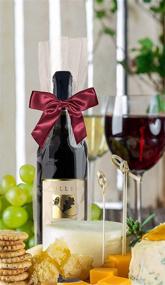 img 1 attached to 🍷 Premium Clear Cellophane Wine Bags - 6"x18" for Elegant Wine Bottle Gifting - 50 Pack with 50 Gold 4" Twist Ties Included