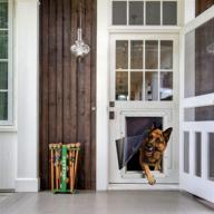 🚪 ideal pet products designer series ruff-weather pet door - telescoping frame, available in door entry or wall entry options logo