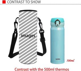 img 2 attached to KEIAHUAN Neoprene Shoulder Colorful 1000Ml 1200Ml