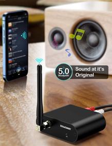 img 3 attached to 🎧 InnoMaker Bluetooth 5.0 Audio Receiver HiFi DAC Streaming Music Adapter with LDAC/AptX-HD/AptX-LL/AptX/AAC/SBC Outputs for Home Stereo System, L/R RCA, 3.5mm Headphone Jack AUX