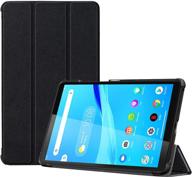 📱 procase lenovo tab m8 case - slim lightweight protective cover - black logo