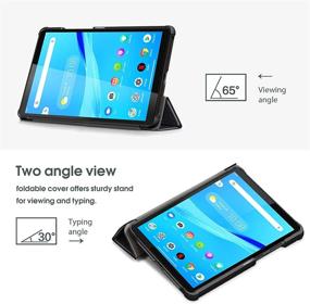 img 1 attached to 📱 ProCase Lenovo Tab M8 Case - Slim Lightweight Protective Cover - Black