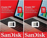 📦 sandisk cruzer fit 16gb (2 pack) sdcz33-016g usb 2.0 flash drive jump drive pen drive sdcz33-016g - 32gb total capacity logo