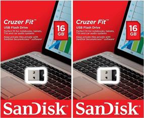 img 3 attached to 📦 SanDisk Cruzer Fit 16GB (2 pack) SDCZ33-016G USB 2.0 Flash Drive Jump Drive Pen Drive SDCZ33-016G - 32GB Total Capacity