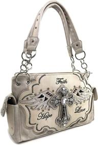 img 3 attached to Stylish and Practical: Justin West Concealed Western Handbag Women's Handbags & Wallets in Totes