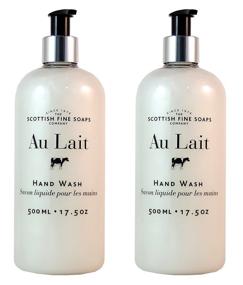 img 2 attached to Scottish Fine Soaps Au Lait Liquid Hand Wash - 500ml/17.5 oz (2-Pack) - Luxurious and Hydrating Hand Soap Bundle!