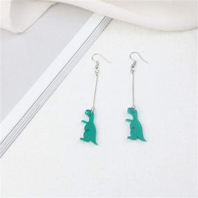 img 3 attached to 🎁 Harajuku Acrylic Earrings for Girls and Women - Personality Animals Design, Ideal Birthday Gift