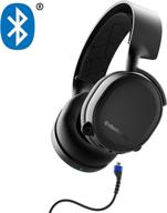 🎧 renewed steelseries arctis 3 bluetooth gaming headset (black, 2019 edition) - wired and wireless compatibility for nintendo switch, pc, playstation 4, xbox one, vr, android, and ios logo