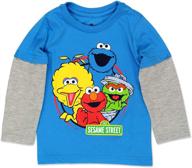 👕 sesame street long sleeve tee for toddler boys (baby/toddler) logo