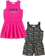 👗 stylish juicy couture girls pieces romper: trendy girls' clothing and jumpsuits & rompers logo
