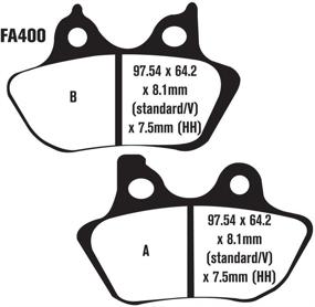 img 1 attached to Тормозные колодки EBC Brakes EBPCK2030 Semi Sintered V Pads.