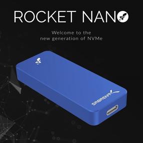 img 2 attached to Sabrent 512GB Rocket Nano External Aluminum SSD (Blue) (SB-512-NANO-BLU)