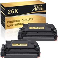 🖨️ arcon compatible toner cartridge replacement for hp 26x 26a cf226a cf226x - hp laserjet pro mfp m426fdw m402n m402dn m402dw m426fdn m426dw printer - hp 26a cf226a 26x cf226x - black toner cartridge - pack of 2 logo