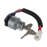 🔑 midiya tc020-31820 kubota ignition starter switch: reliable 3 position 5 connection terminals with 2 keys for kubota tractors b2150, m6800, m4900, bx2200, b1700e, 13750, kx91-3, 14150, 13010, l2800f, l4400f, mx5000f logo