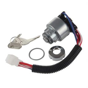 img 2 attached to 🔑 MIDIYA TC020-31820 Kubota Ignition Starter Switch: Reliable 3 Position 5 Connection Terminals with 2 Keys for Kubota Tractors B2150, M6800, M4900, BX2200, B1700E, 13750, KX91-3, 14150, 13010, L2800F, L4400F, MX5000F