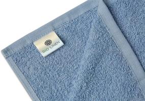 img 1 attached to 🛀 Blue Cotton Bath Towels Set - Pack of 6 | 22" x 44" | Ultra Soft & Highly Absorbent | 100% Cotton Bath Towel for Daily Use | Ideal for Pool, Home, Gym, Spa, Hotel