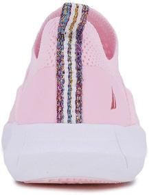 img 2 attached to Nautica Fashion Kid Zakon Toddler Pink Rainbow 8 Girls' Athletic Shoes: Stylish and Comfortable Footwear for Active Kids