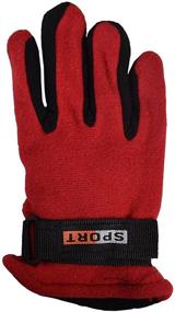 img 1 attached to 🧤 Thermal Fleece Gloves for Children Girls: Essential Cold Weather Accessories