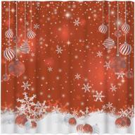 funnytree christmas snowflakes waterproof polyester logo