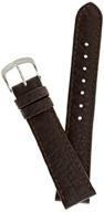 genuine italian leather watchband brown logo