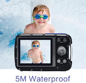 img 1 attached to 📷 High-Resolution Waterproof Kids Camera: 21MP 1080P Digital Camera with Flash and LCD - Perfect for Snorkeling, Travel & Gifting (Blue)