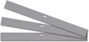 img 1 attached to 🔪 QEP 62904Q 8-inch Carbon Steel Floor Scraper and Striper Replacement Blades - Pack of 3, Grey