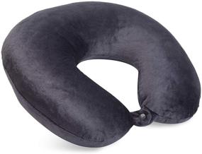 img 3 attached to 🌑 Charcoal Microfiber Neck Pillow - The Ultimate Feather-Soft Choice