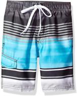 kanu surf boys' avalon quick dry upf 🩳 50+ beach swim trunk: ultimate protection and style for boys! logo