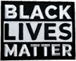 black lives matter patch embroidered logo