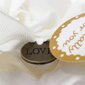 img 2 attached to 💍 Freesooth White Wedding Ring Pillow: Elegant Lace, Crystal Rose Heart Ring Holder Box