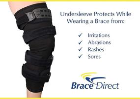 img 3 attached to 👍 Brace Direct Knee Brace Undersleeve: Reliable Skin Protection, Easy to Use, Comfortable & Breathable, Lightweight & Flexible, Non-Slip Material