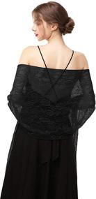 img 2 attached to Champagne Chiffon Pashmina: Elegant ✨ Women's Scarves & Wraps for Evening Occasions