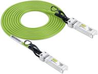 🔌 10ft green colored sfp+ dac cable - twinax sfp cable for cisco sfp-h10gb-cu3m, meraki ma-cbl-ta-3m, d-link, supermicro, netgear, fortinet логотип