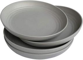 img 4 attached to 🍽️ Set of 8 Eight-Inch Dishwasher Microwave Safe Dinner Plates