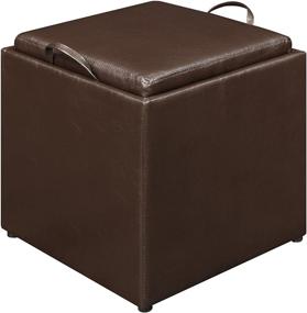 img 4 attached to Convenience Concepts Designs4Comfort Avenue Ottoman Furniture for Accent Furniture