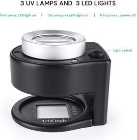 img 3 attached to 🔎 Versatile and Portable 30X Loupe Magnifier with 6 Light: Perfect for Textile, Jewelry, Coins, and More!