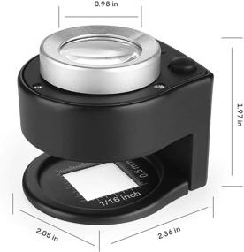 img 2 attached to 🔎 Versatile and Portable 30X Loupe Magnifier with 6 Light: Perfect for Textile, Jewelry, Coins, and More!