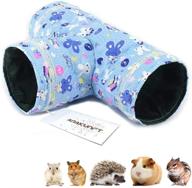 🐹 amakunft guinea pig tunnels and tubes: fun hideaway play toy for hedgehog, hamster, mice, rats, gerbil rat, and squirrel logo