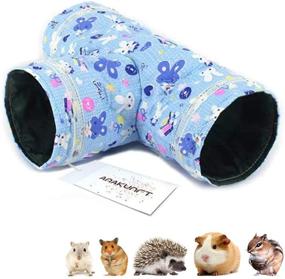 img 4 attached to 🐹 Amakunft Guinea Pig Tunnels and Tubes: Fun Hideaway Play Toy for Hedgehog, Hamster, Mice, Rats, Gerbil Rat, and Squirrel