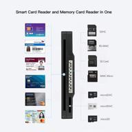 🖥️ voastek usb cac smart card reader - 3 slots sd/micro sd card reader - compatible with windows xp/vista/7/8/10, mac os x logo