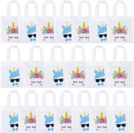 🦄 k kumeed unicorn party bags: 20 pack reusable gift goody bags for unicorn party favors, birthday, christmas, and baby shower – girls and boys party supplies logo