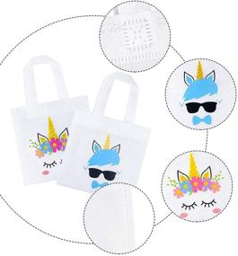 img 2 attached to 🦄 K KUMEED Unicorn Party Bags: 20 Pack Reusable Gift Goody Bags for Unicorn Party Favors, Birthday, Christmas, and Baby Shower – Girls and Boys Party Supplies