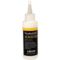 🔖 lineco neutral ph adhesive: acid-free, quick-drying pva formula for book binding and paper projects - 4 ounce white preservation material logo