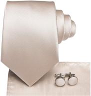 hi tie stripes handkerchief necktie cufflinks men's accessories logo