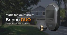 img 2 attached to 🔒 Brinno Duo Front Door Peephole Camera SHC1000W: Mobile & Live Feed Security System with Dual Image Storage, Privacy & No Fees