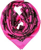 🧣 stylish polyester headscarf: elevate your look with your smile women's fashion accessories logo